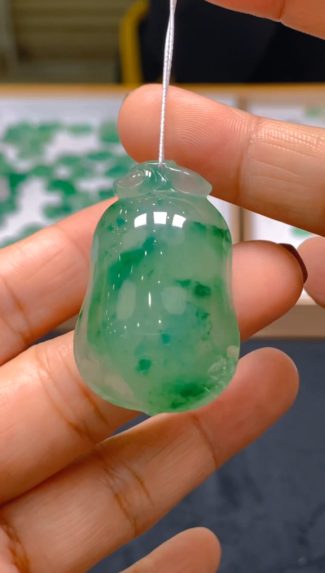 【闪购商品】石英质玉颈饰未镶嵌冰美人非洲翠A货冰种018