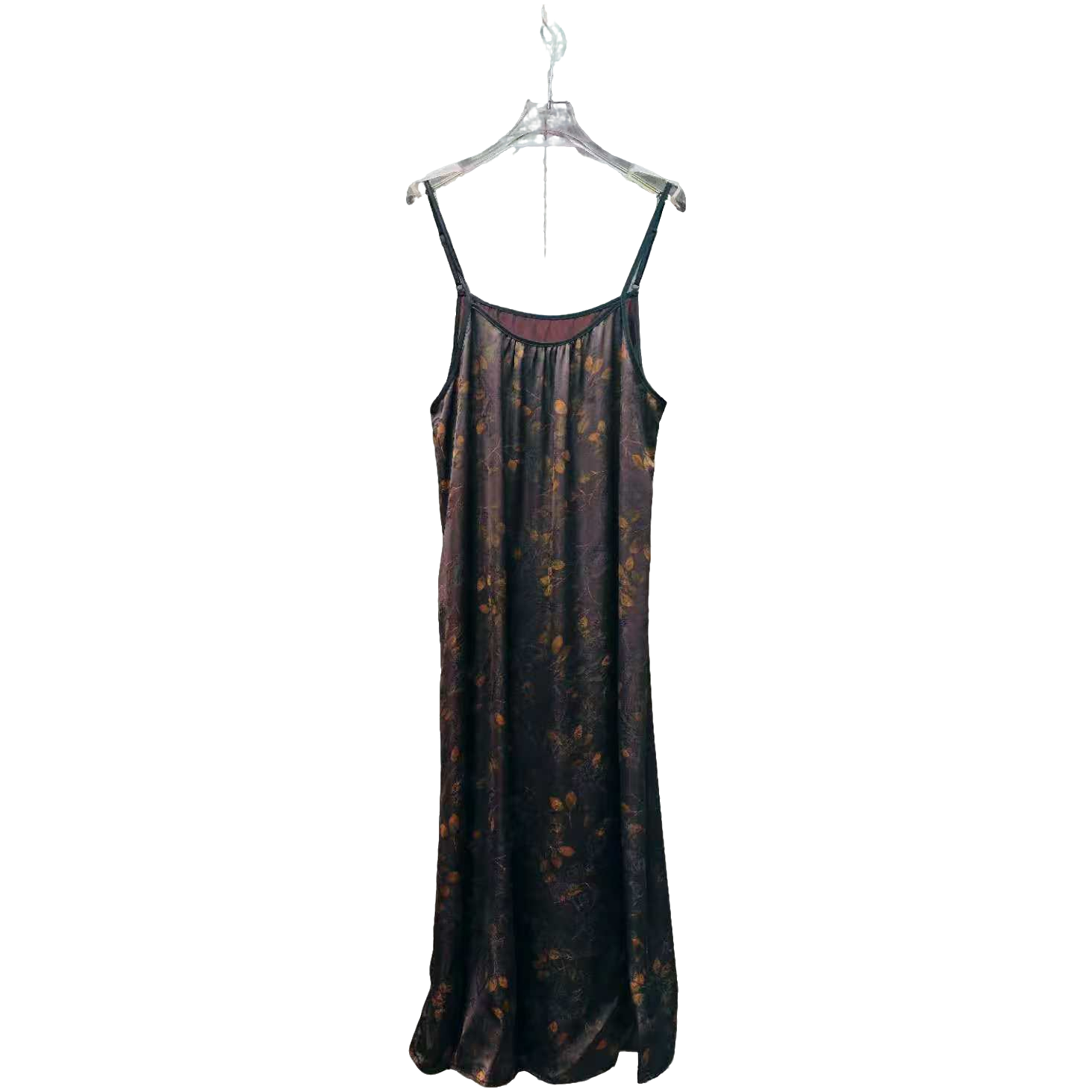 【杭云社】圆领中长款新中式夏季提花连衣裙欧若动感风吊带显瘦