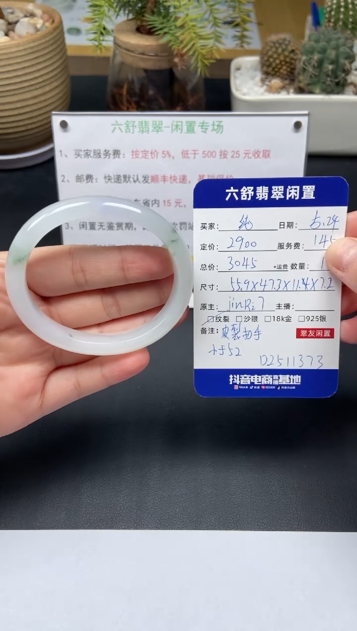 翡翠手镯未镶嵌D2511373