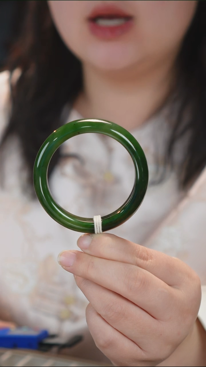 和田玉未镶嵌手镯34【柚子来啦】和田玉拍一发一54