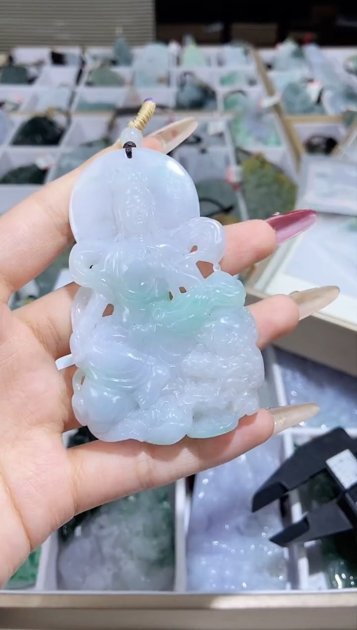 【闪购商品】翡翠颈饰未镶嵌天然缅甸翡翠A货未镶嵌