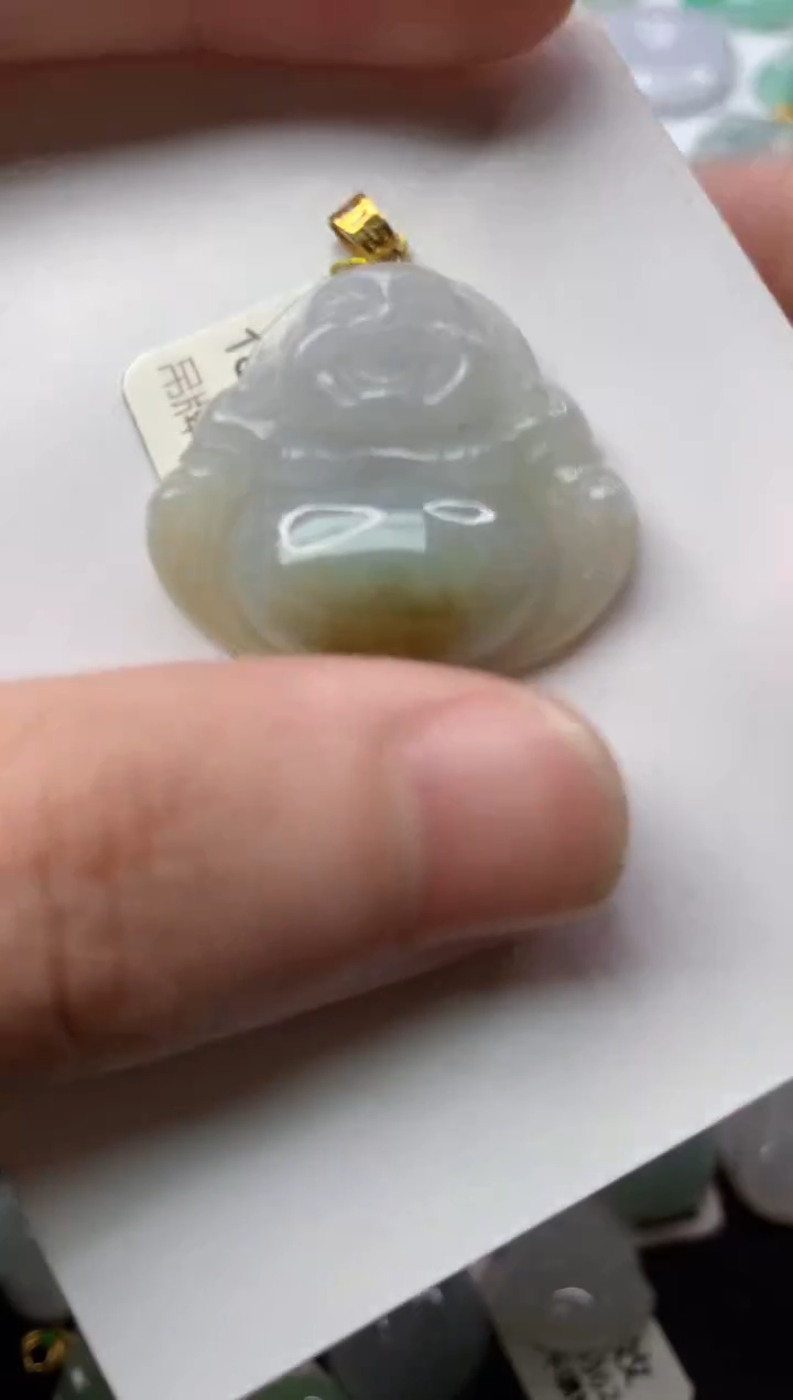 【闪购商品】翡翠颈饰18K金镶嵌5............