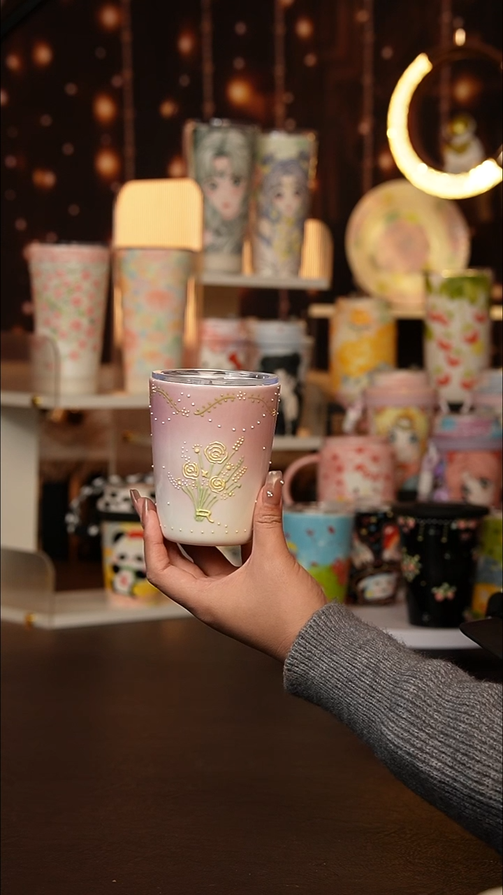 (玉泥）景德镇手工手绘文创陶瓷杯