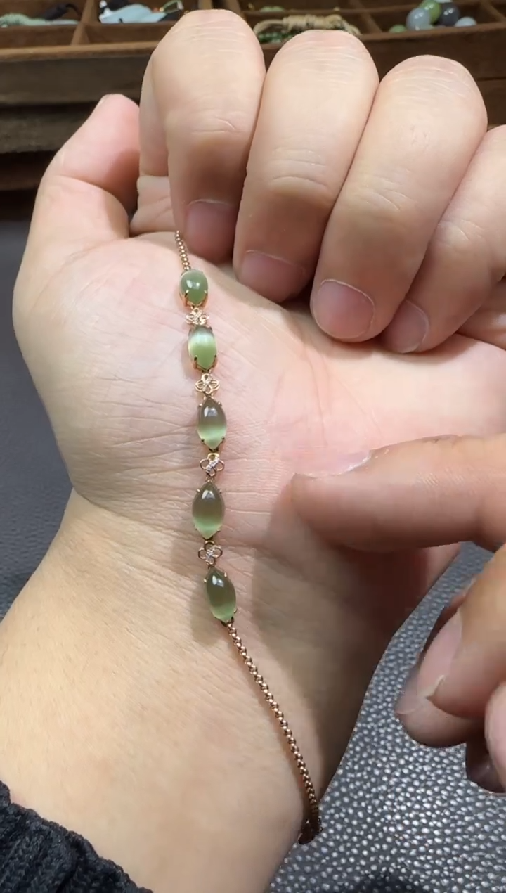 【闪购商品】和田玉【海217】4618K金镶嵌 