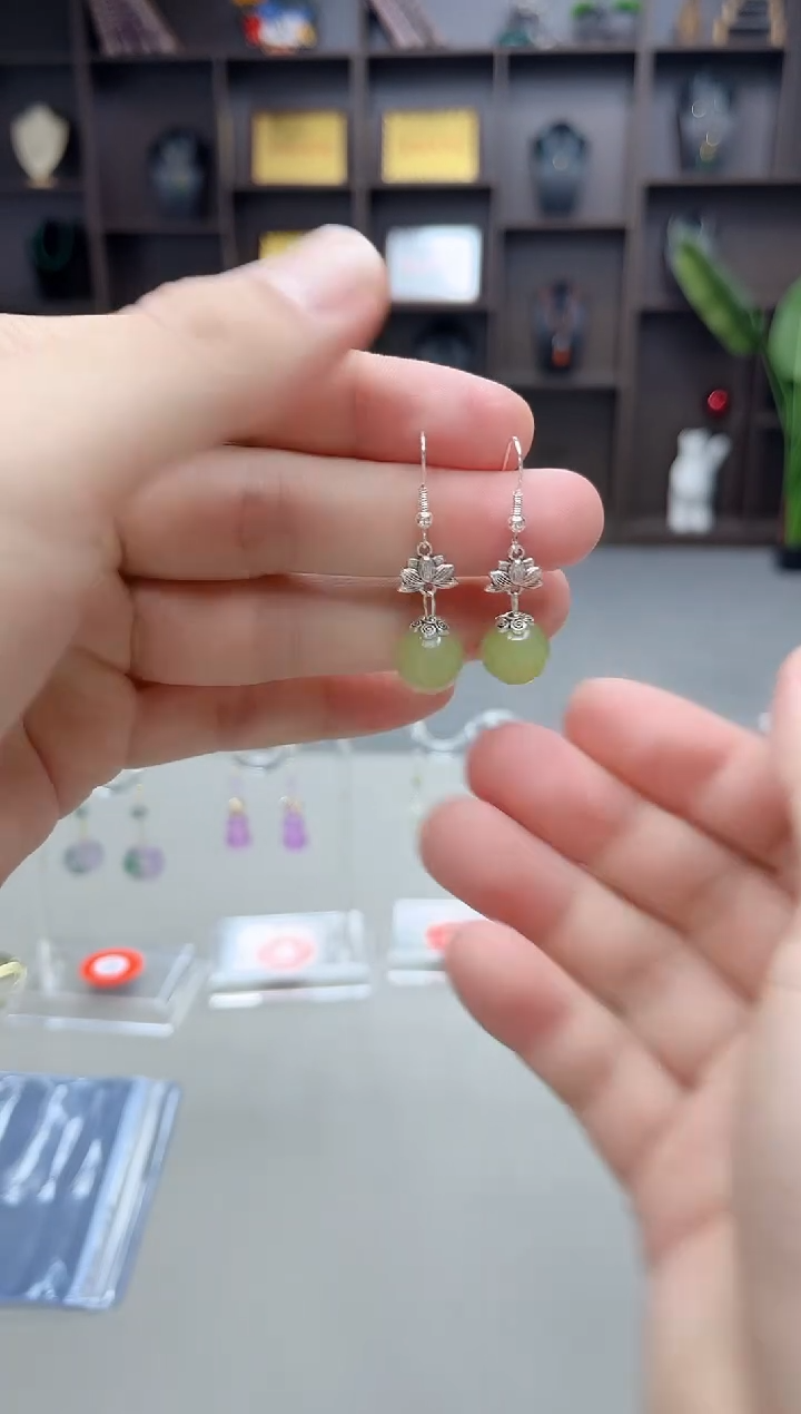 未镶嵌东陵石耳饰427000