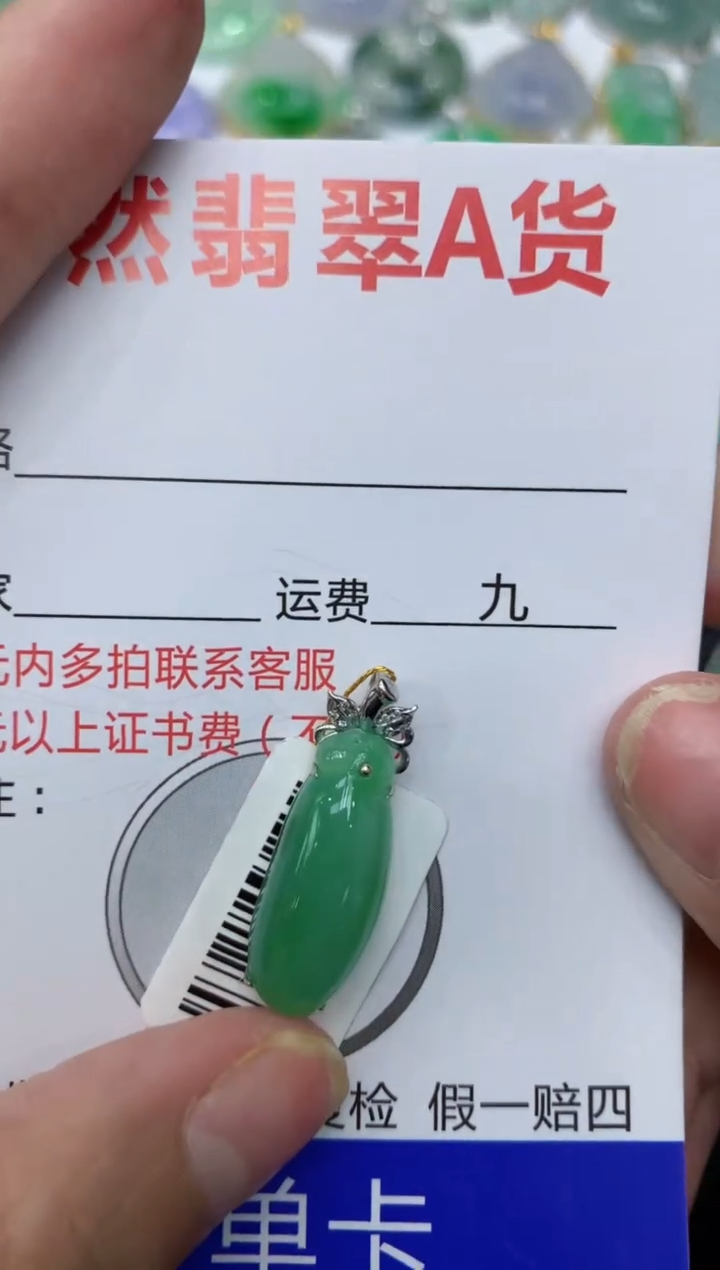 【闪购商品】翡翠颈饰18K金镶嵌11111111111