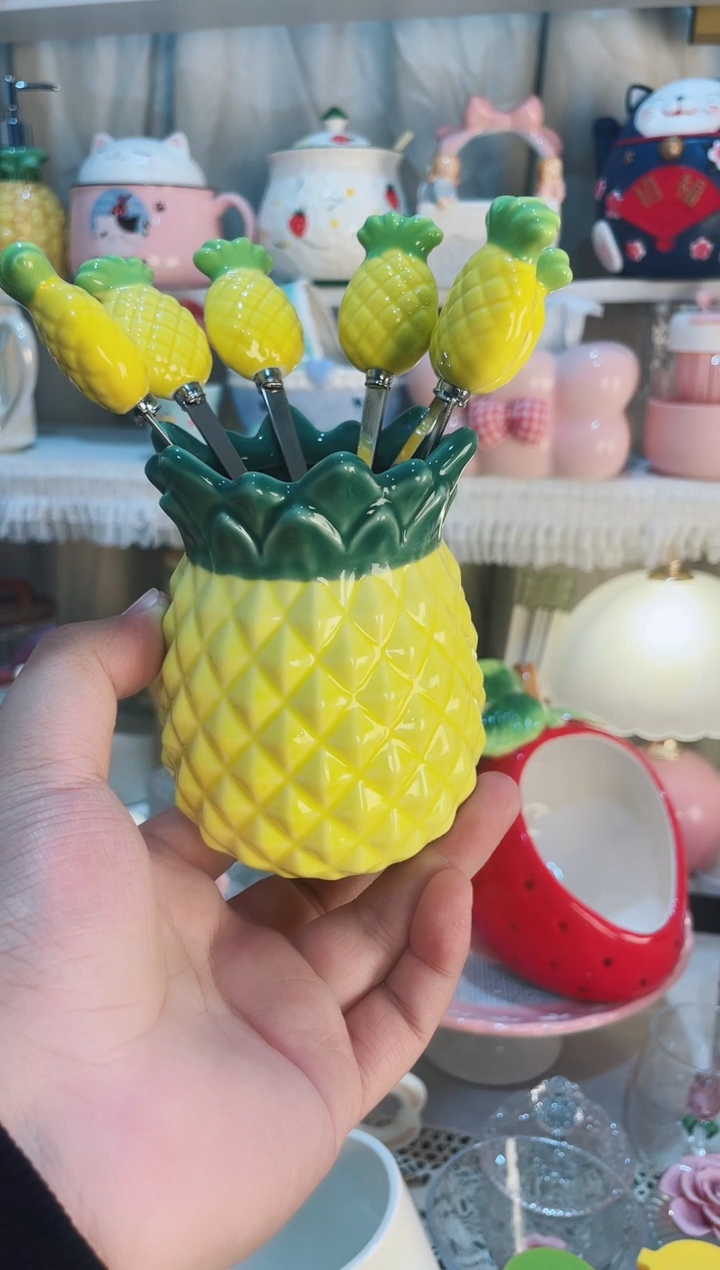 【闪购商品】瓷片菠萝叉 发货快质量好