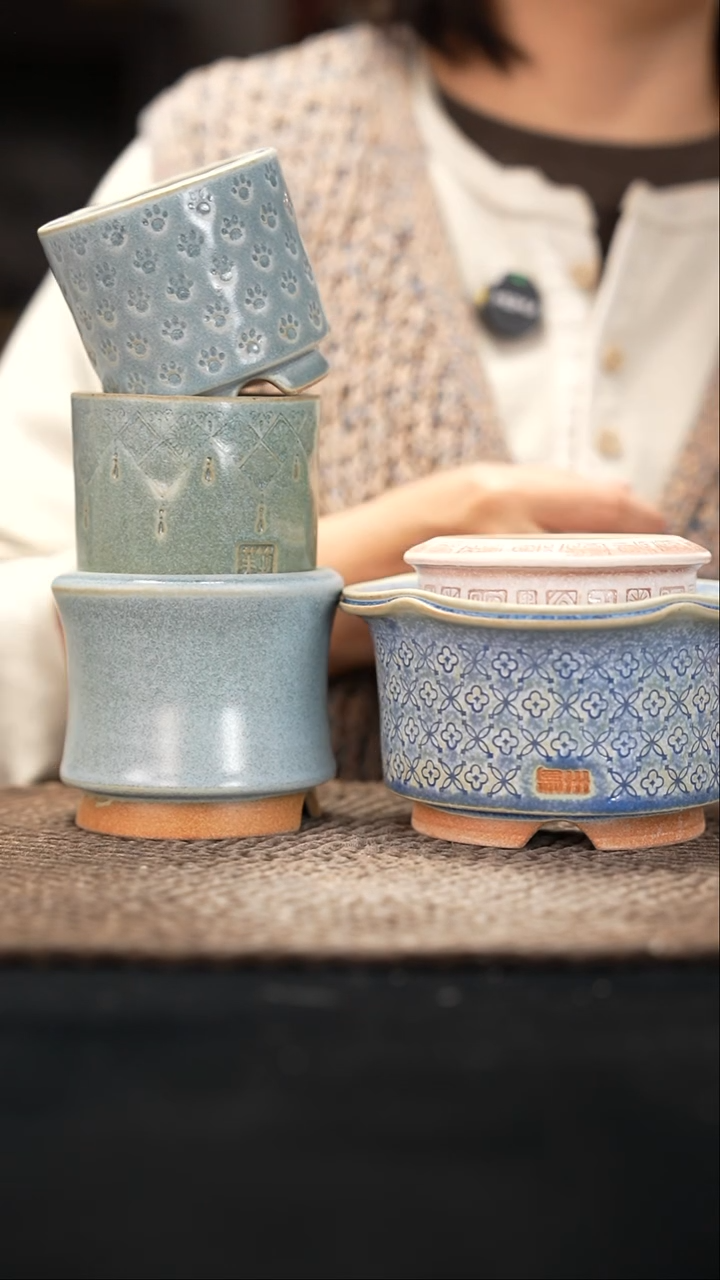 口径花盆-12-9-406一组5个默认有瑕