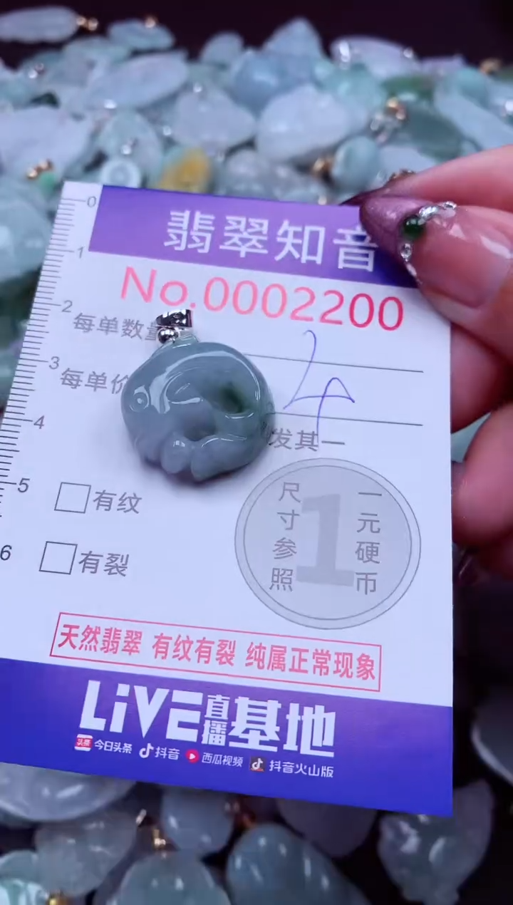 吊坠(不含链)未镶嵌翡翠2200