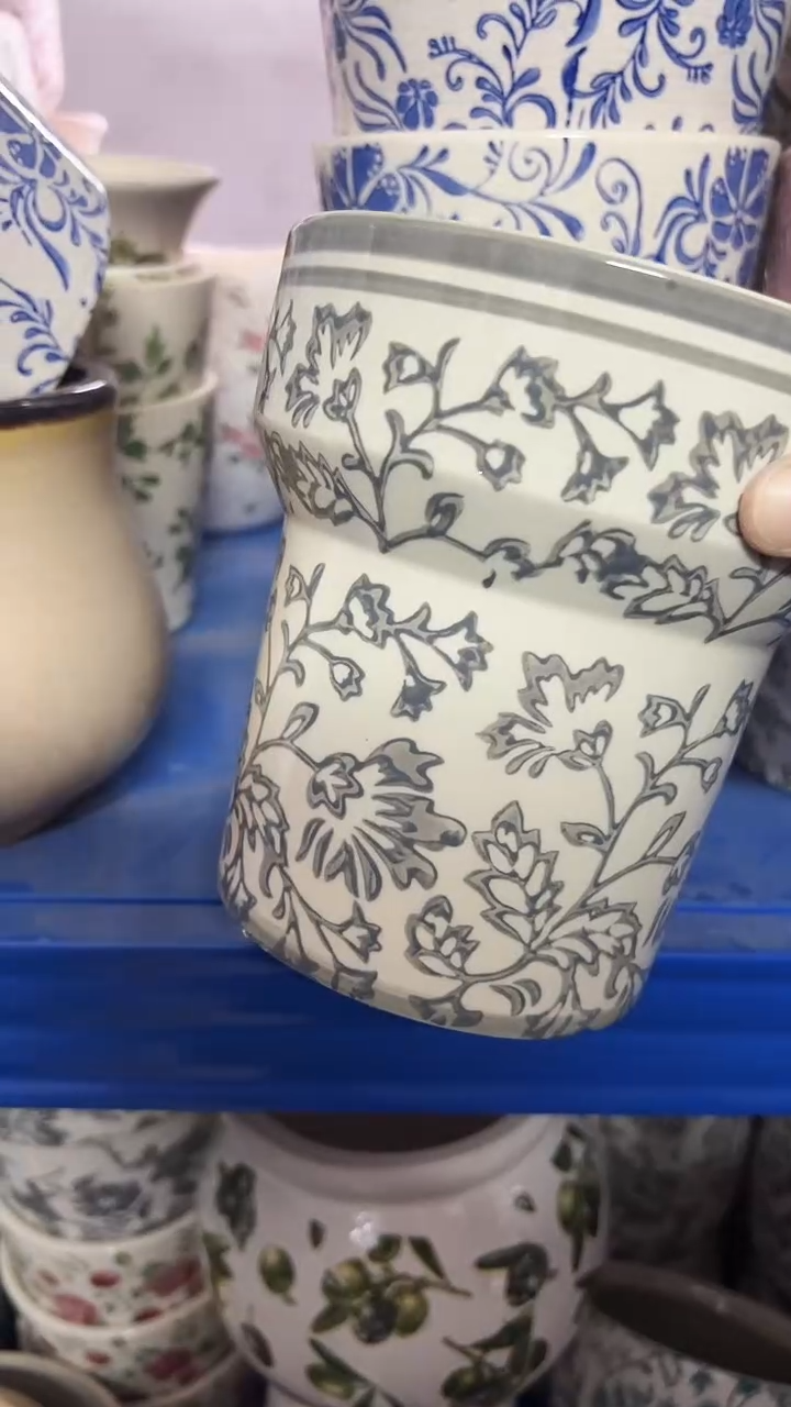 【闪购商品】陶瓷花盆高14.5CM内口12.5CM