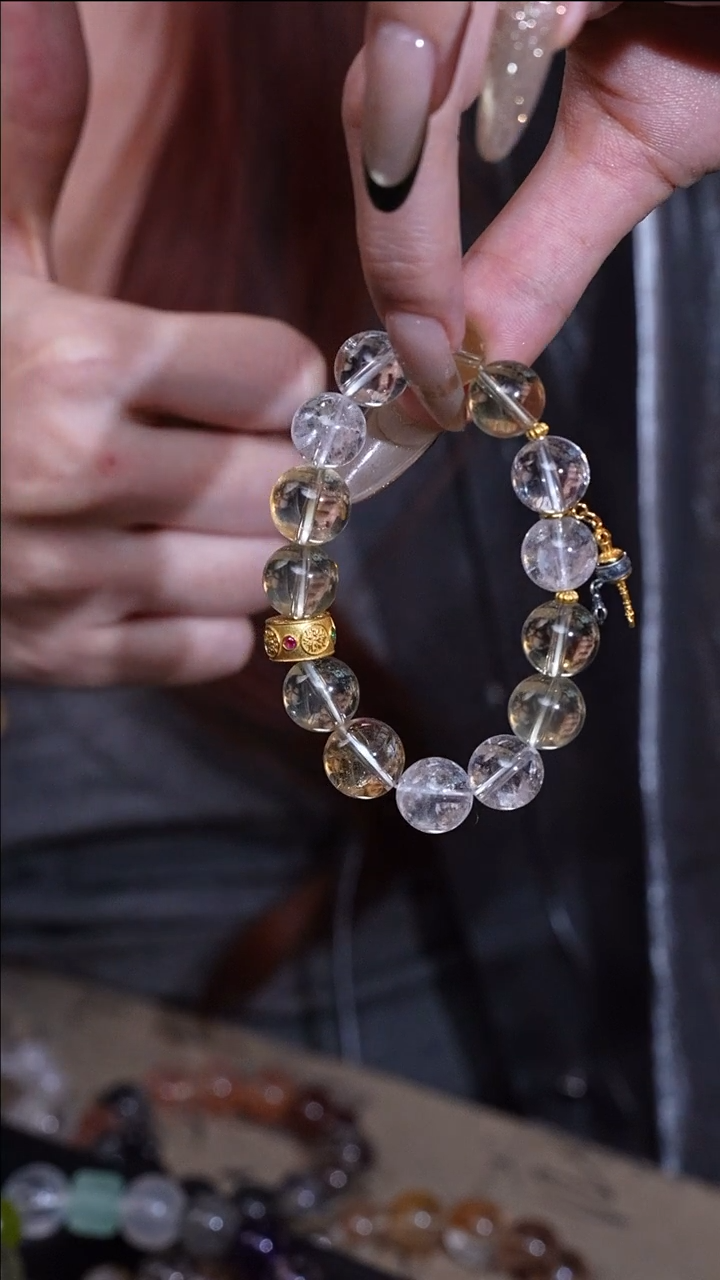 【闪购商品】水晶手链银S925镶嵌心禅境