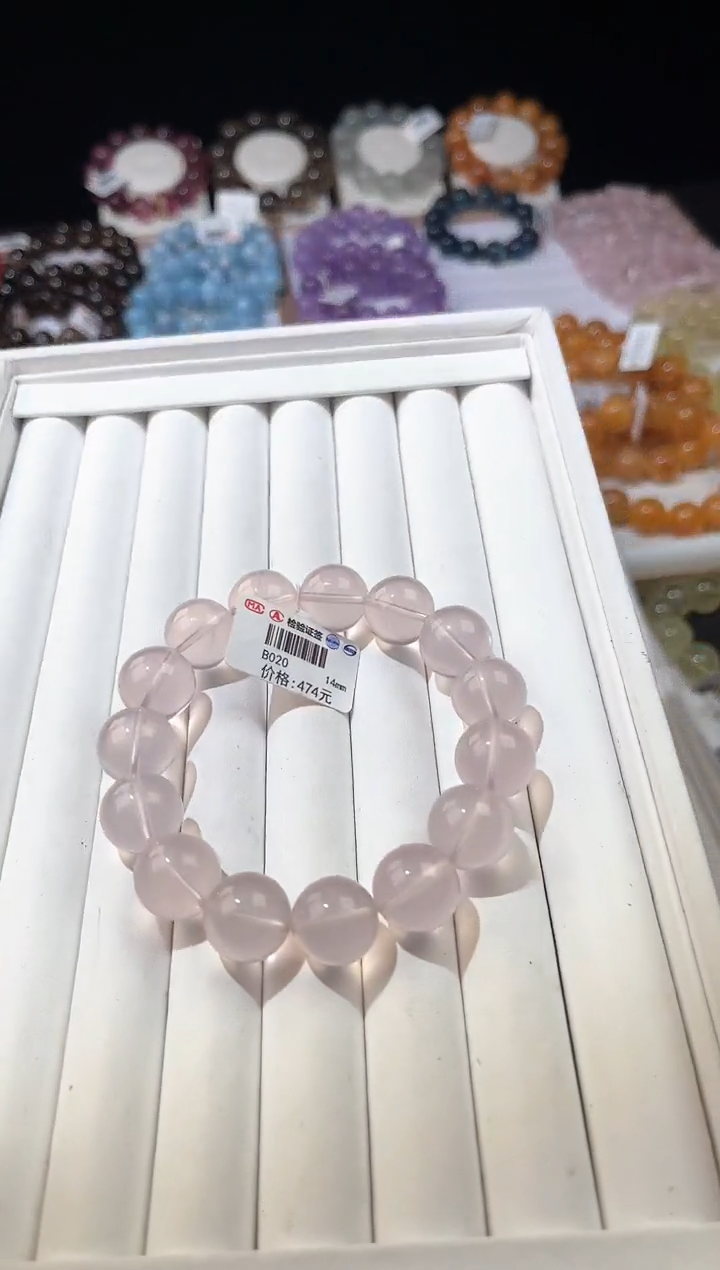 【闪购商品】水晶手链未镶嵌多样性发一紫莫粉