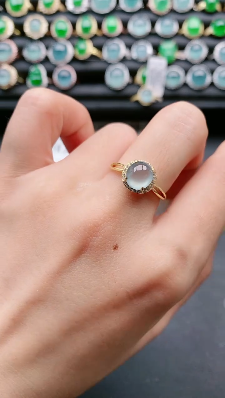 【闪购商品】翡翠戒指银S925镶嵌11111111111111