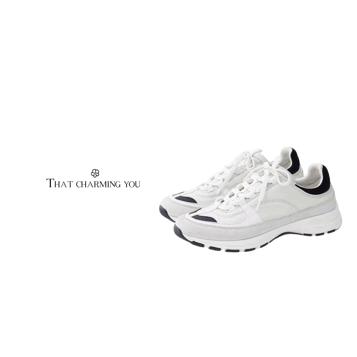 WAWA【自然由己】日本厚底拼色真皮增高运动经典时尚休闲鞋202536