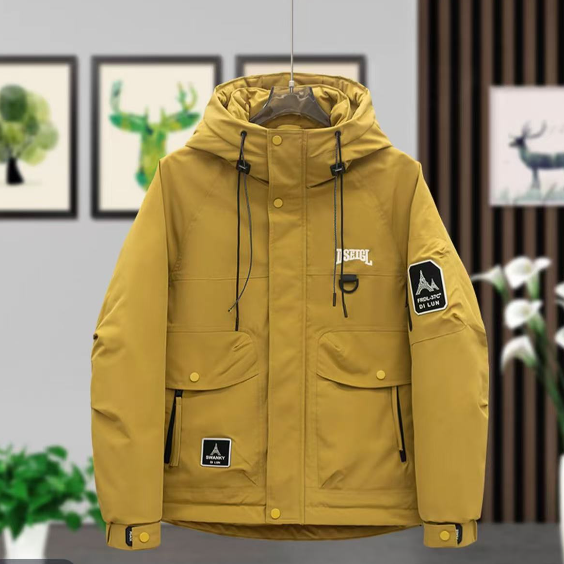 多多-9821*哈尔滨-漠河专供冬季新款舒适保暖潮流户工装连帽