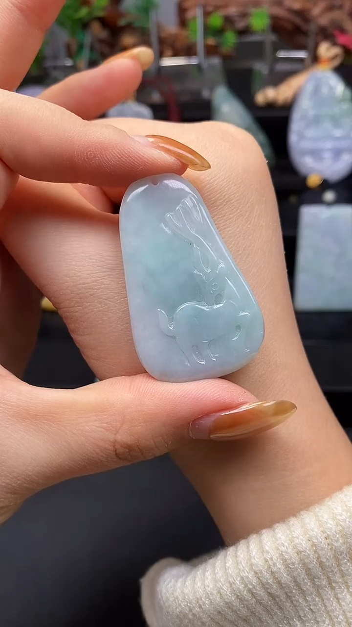 【闪购商品】翡翠颈饰未镶嵌翡翠A货一物一证