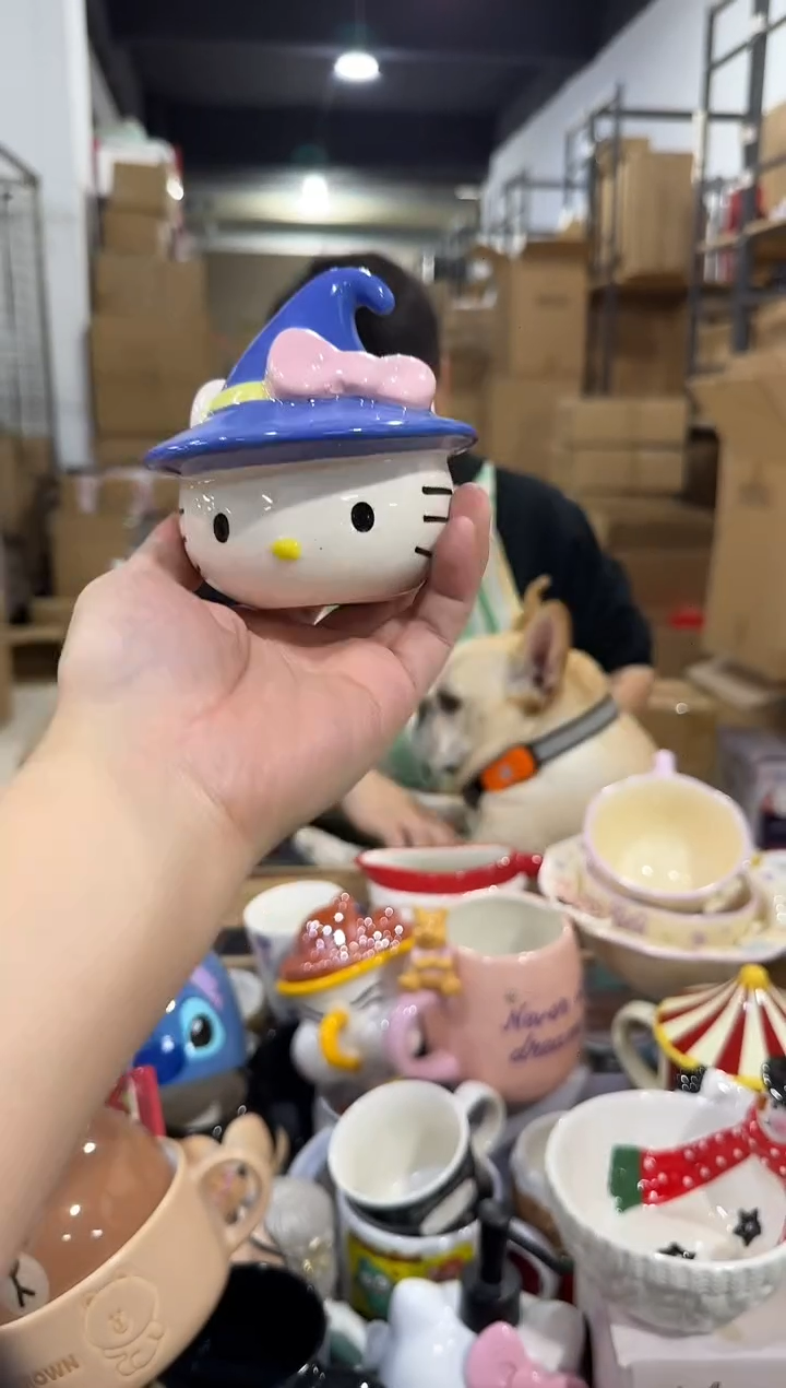 瓷片魔法kt花插 