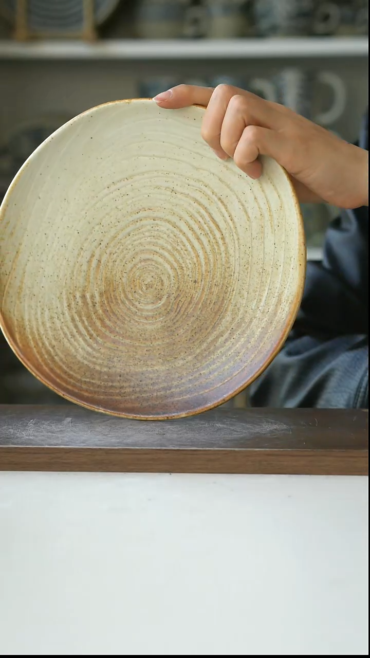 陶DXC年轮早餐盘21cm@4-2@