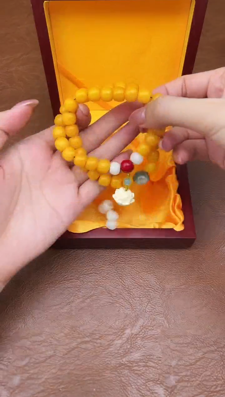 万家文玩阁黄玉菩提链接@@L050