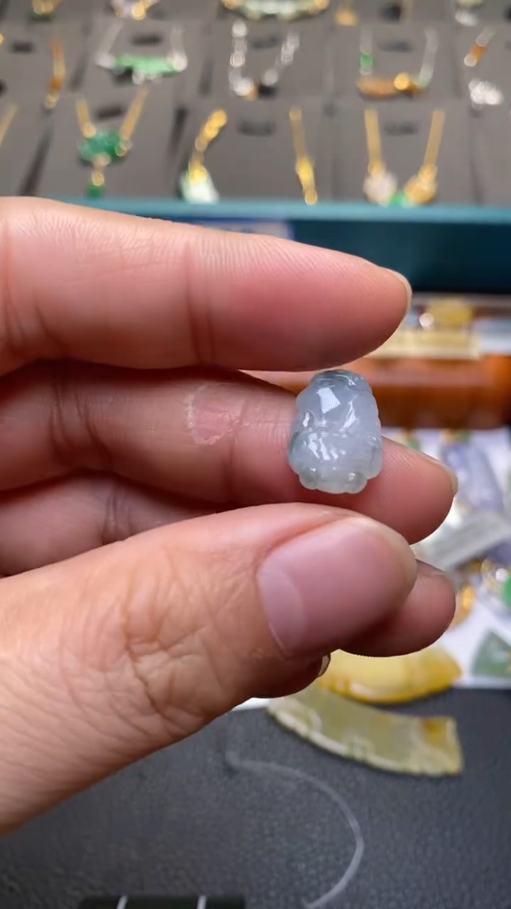 颈饰未镶嵌翡翠净货40467