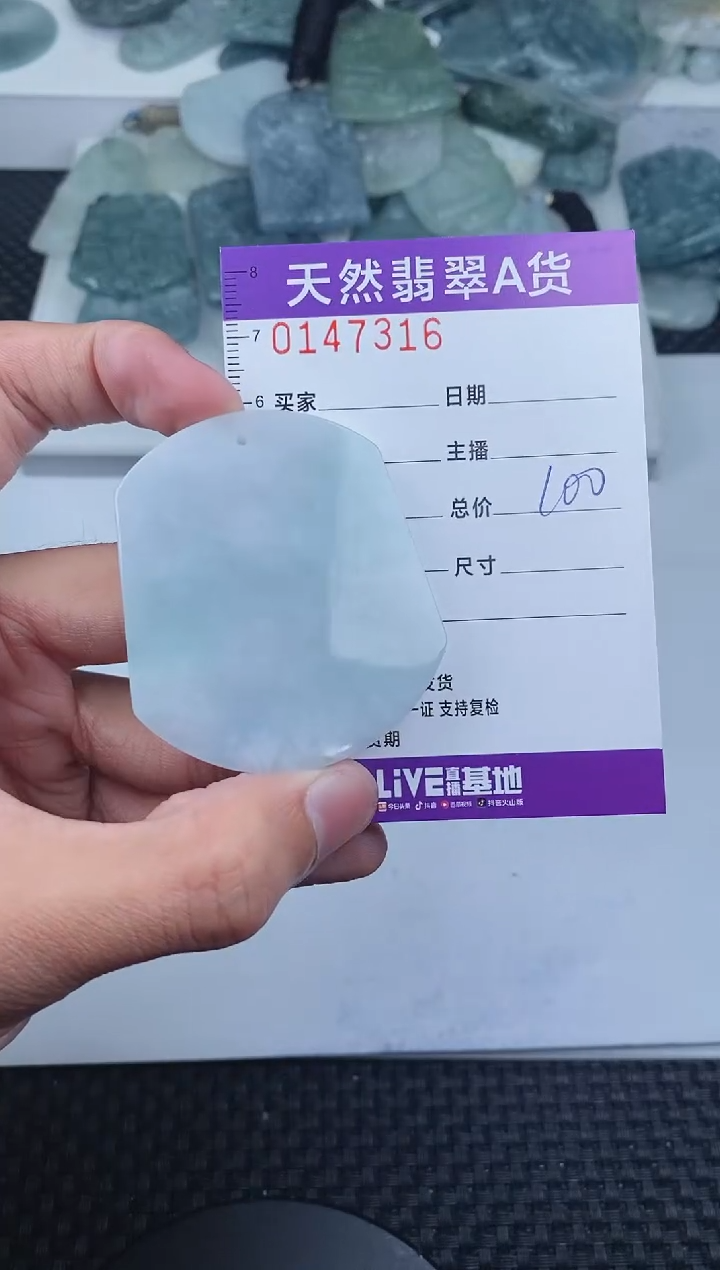 翡翠未镶嵌颈饰       316