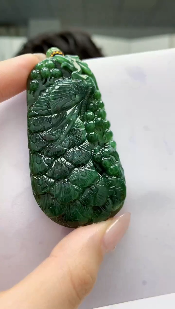 【闪购商品】定制翡翠未镶嵌5145jw-毛货挂件21