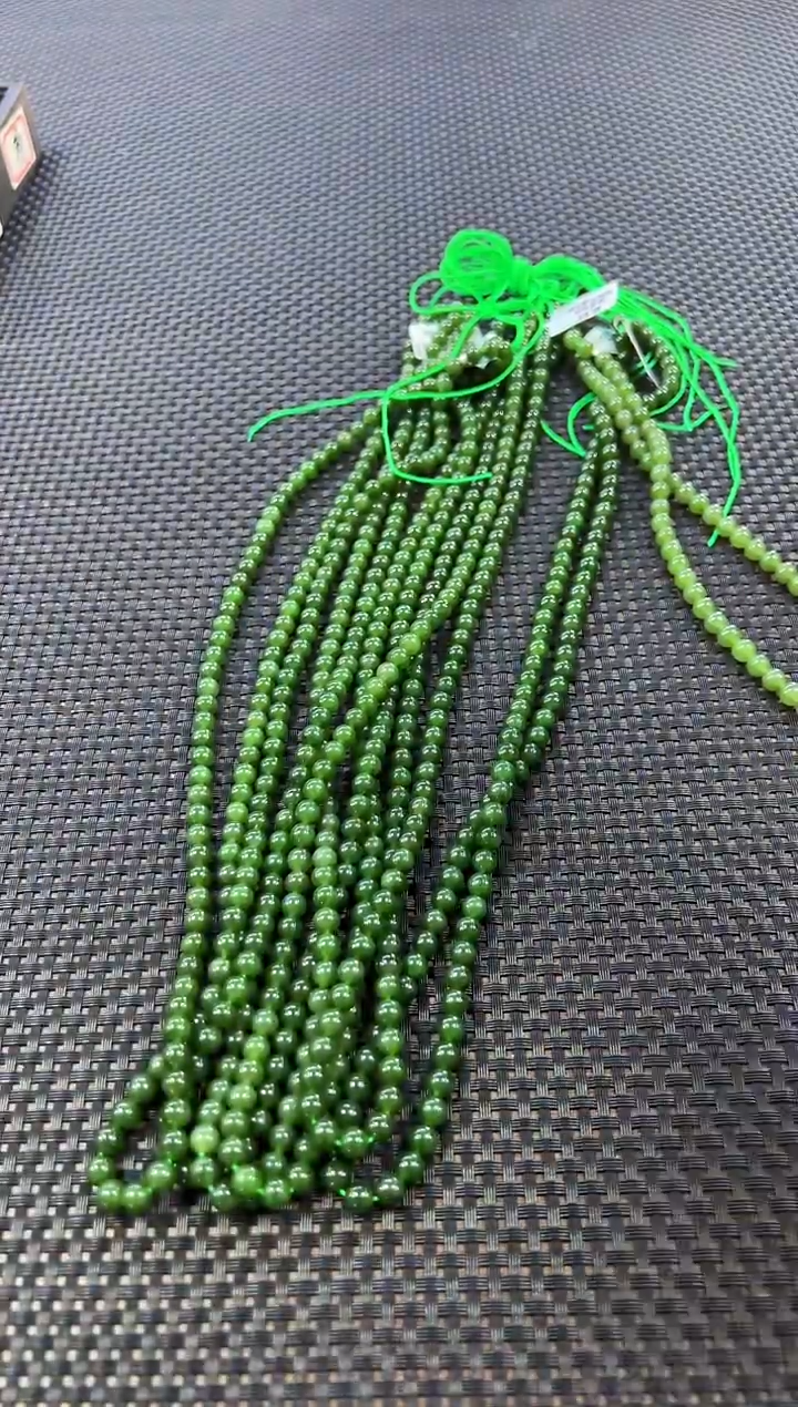 项链未镶嵌和田玉约6mm+ （多样性发一件）0806