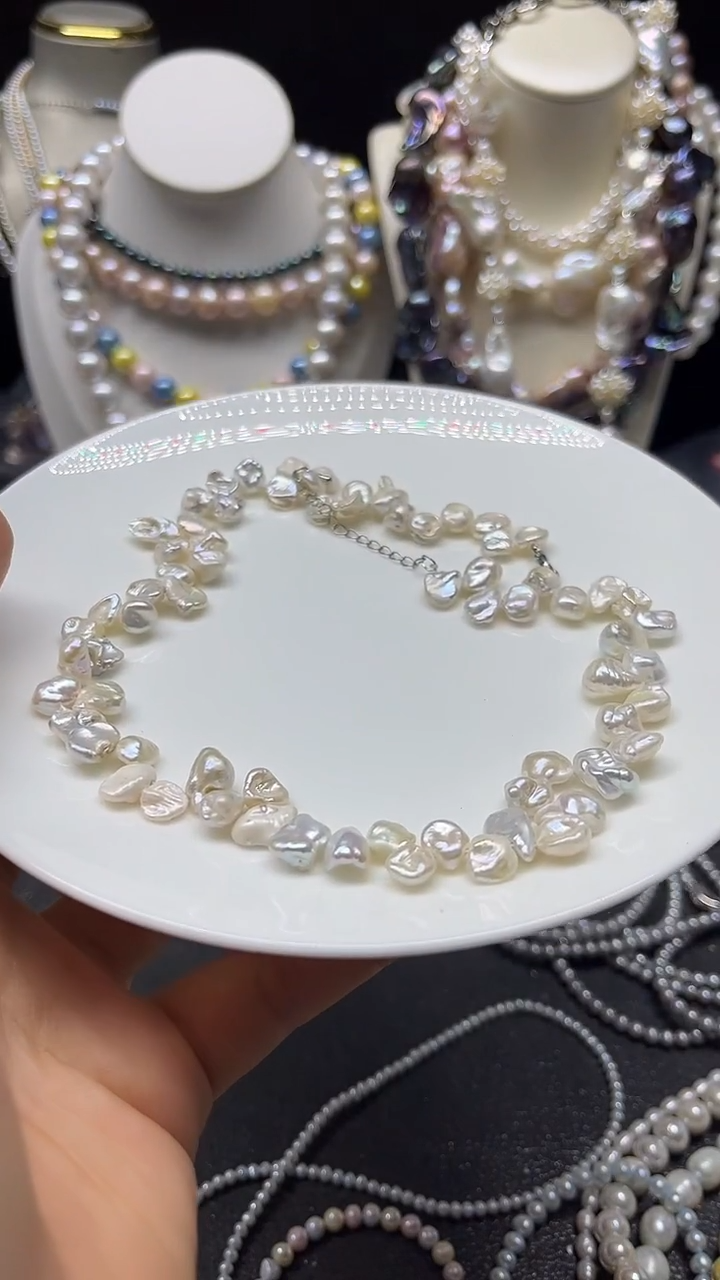 颈饰未镶嵌淡水珍珠多人