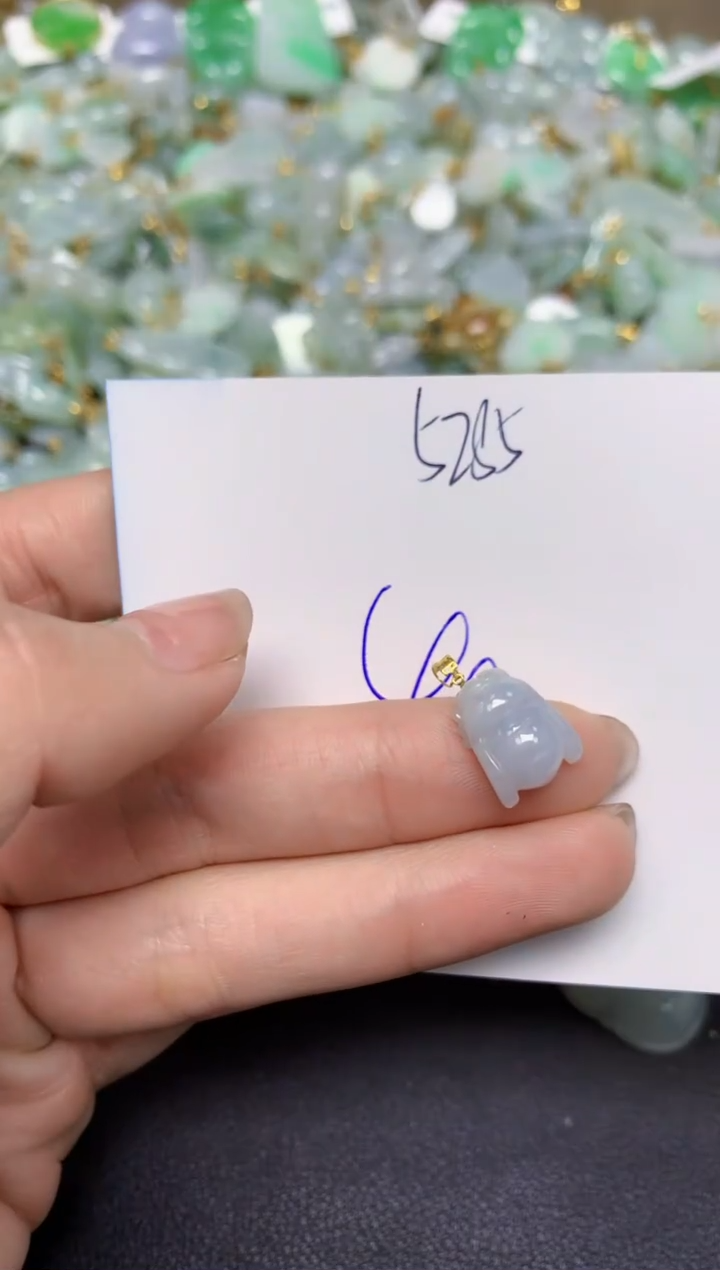 【闪购商品】翡翠颈饰18K金镶嵌天然翡翠A货