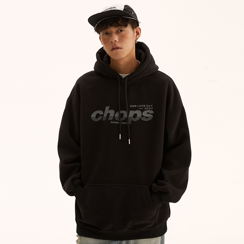 美式复古水洗连帽卫衣男2024秋冬新款高街潮牌宽松痞帅青少年卫衣