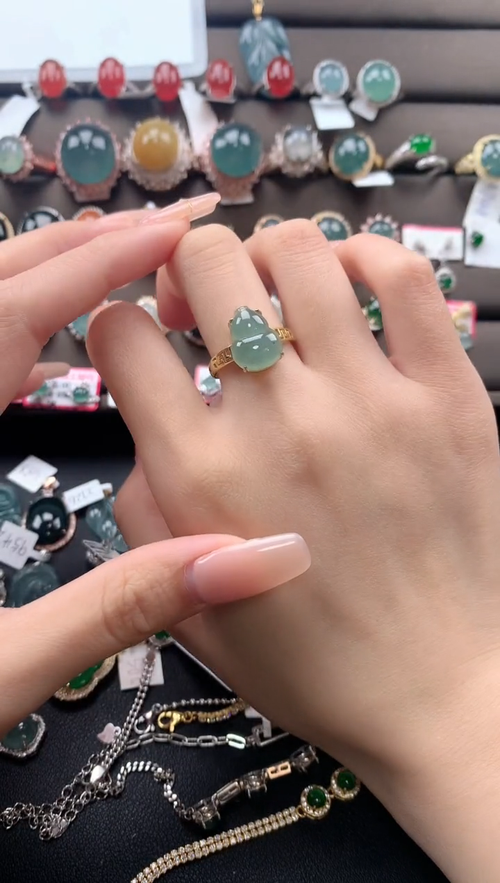 【闪购商品】翡翠戒指银S925镶嵌3213123