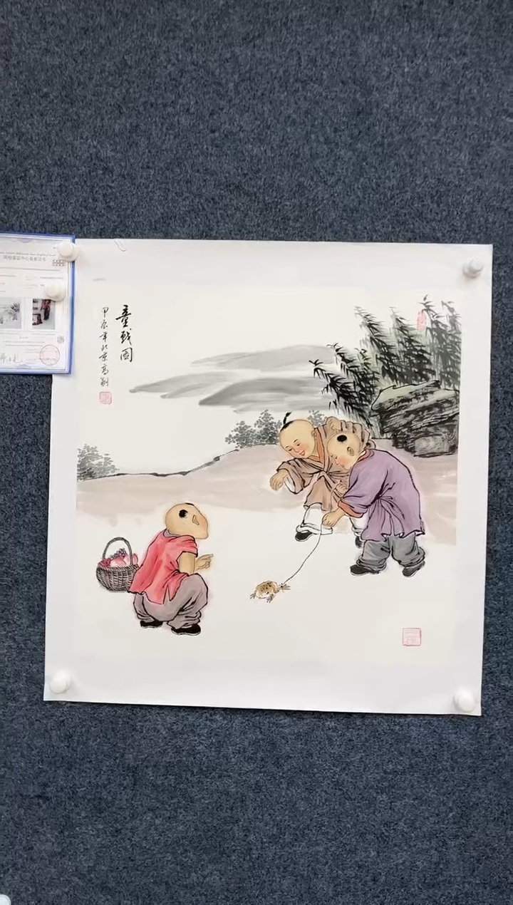 【闪购商品】国画2.10-艺术-冯高翔-68斗方人物47