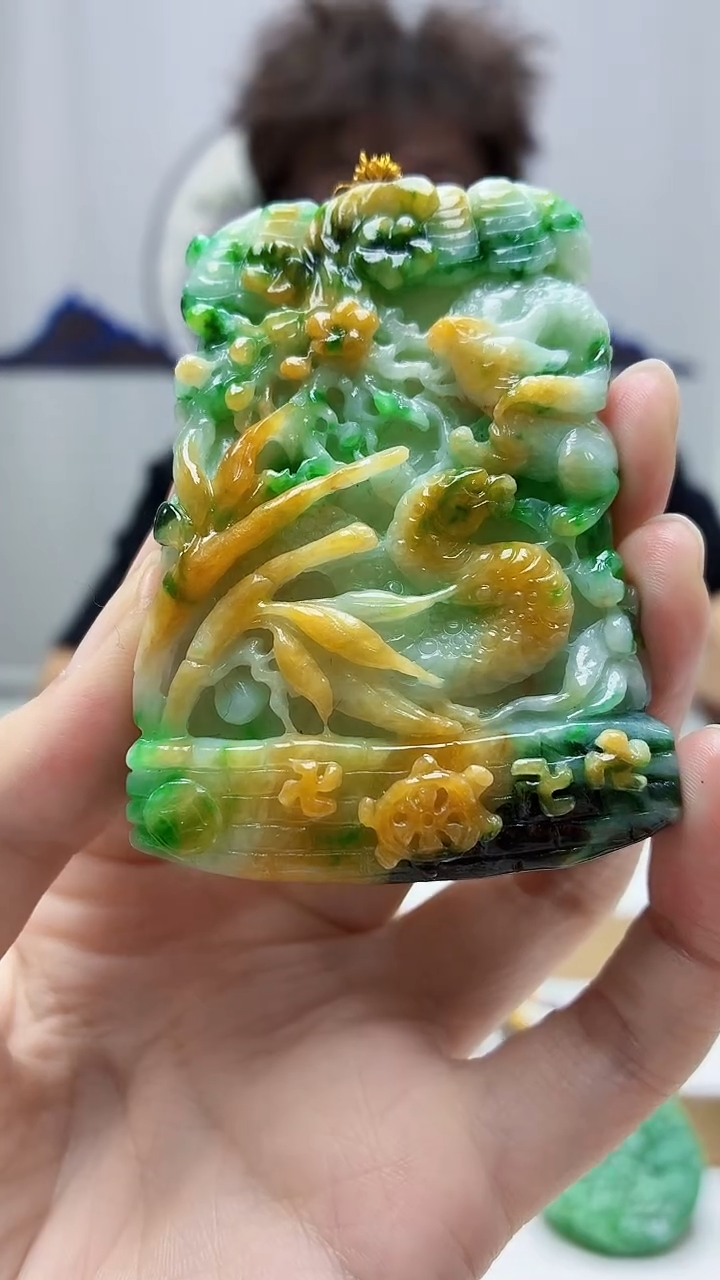 未镶嵌定制翡翠4688zm-毛货挂件74