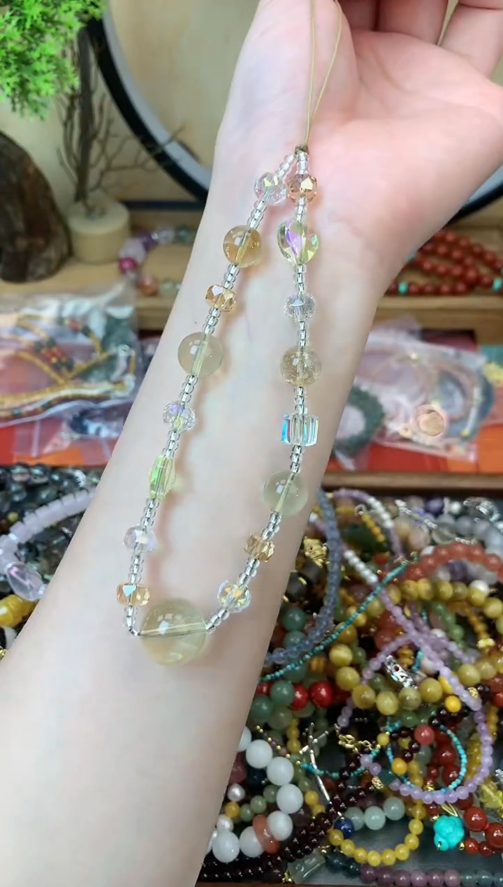 【闪购商品】黄晶吊坠(赠链)未镶嵌927手串