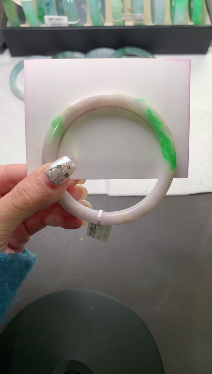 未镶嵌手镯（圆镯）翡翠57.3*7.5*7.4