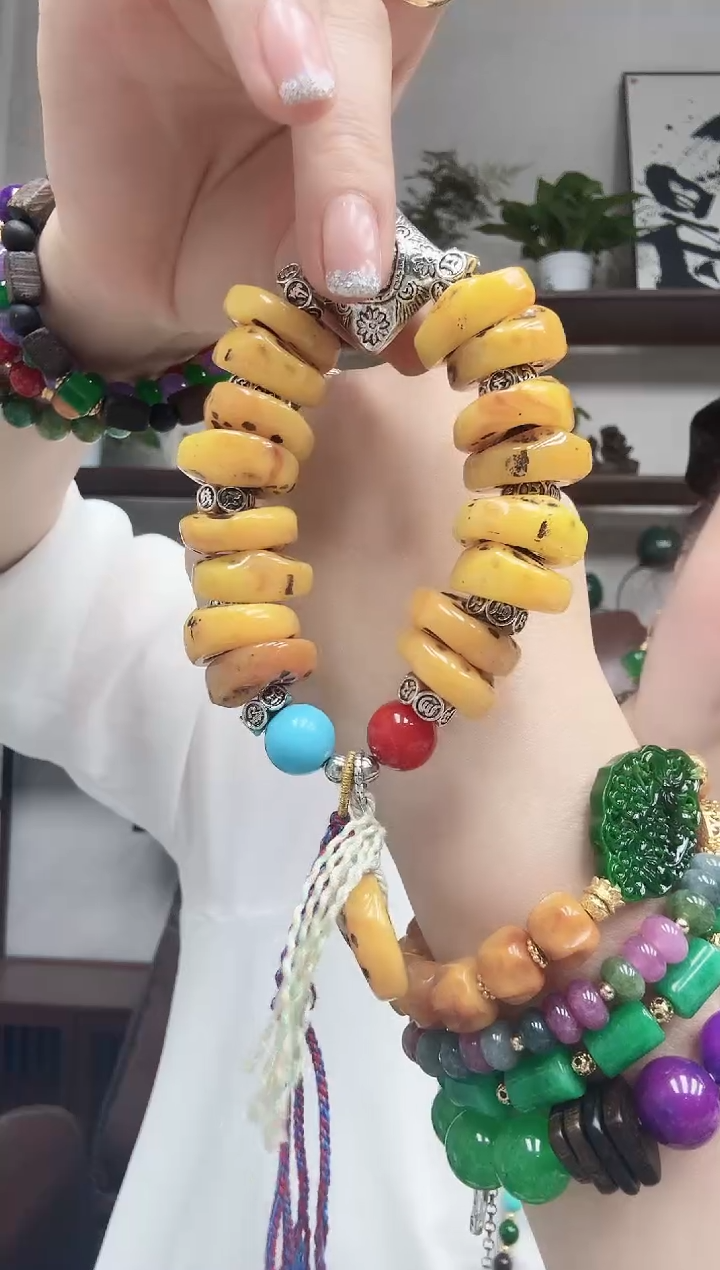 手串蜜蜡未镶嵌236编号原创手串