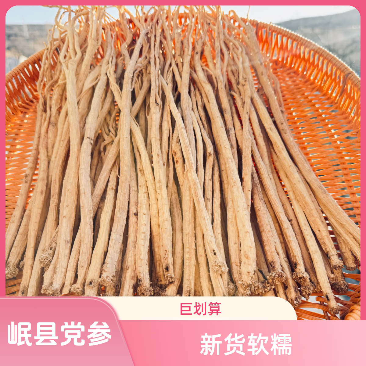 【党参】甘肃岷县25年新货8成干软糯香甜