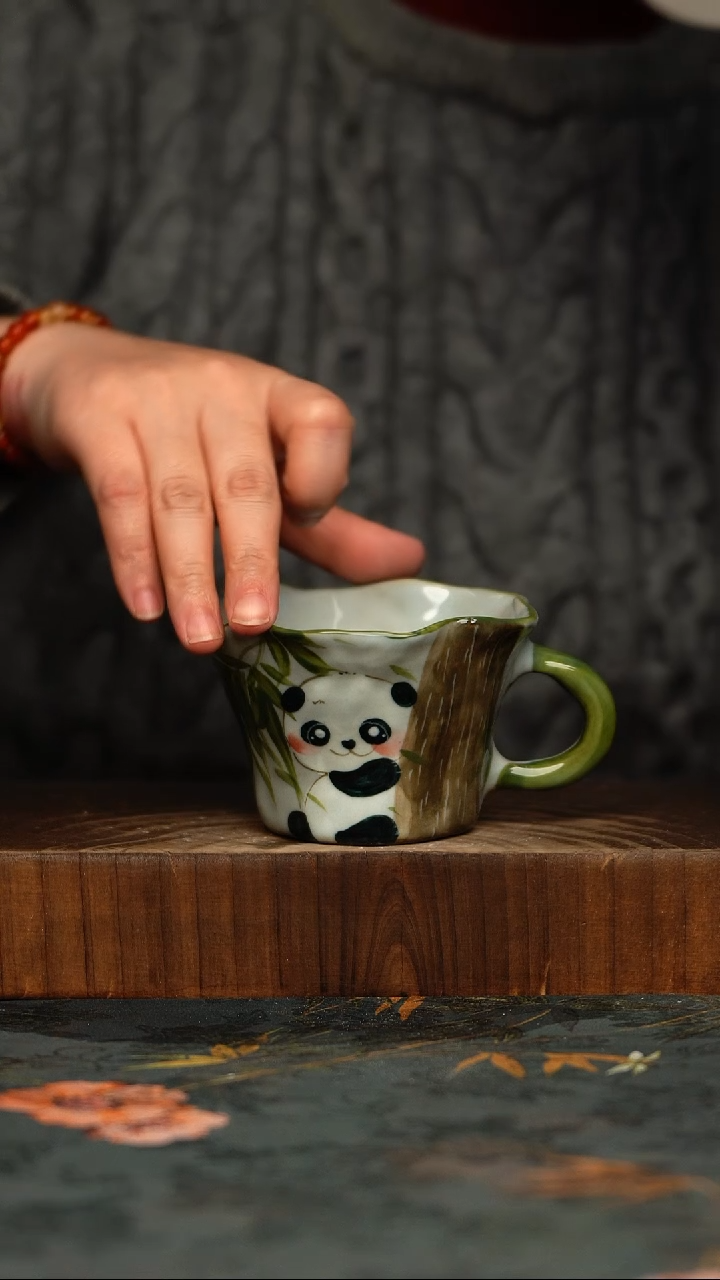 瓷片釉下彩手工手绘同款陶器