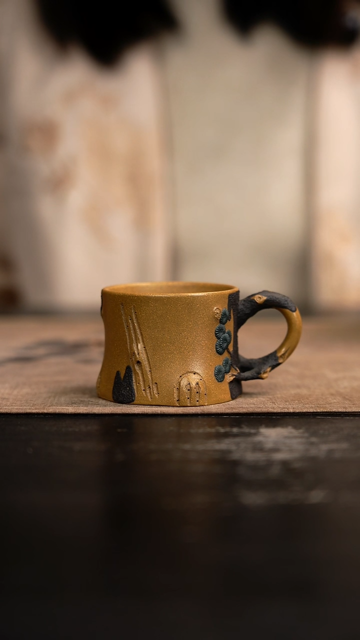 【闪购商品】紫砂茶壶松桩主人杯