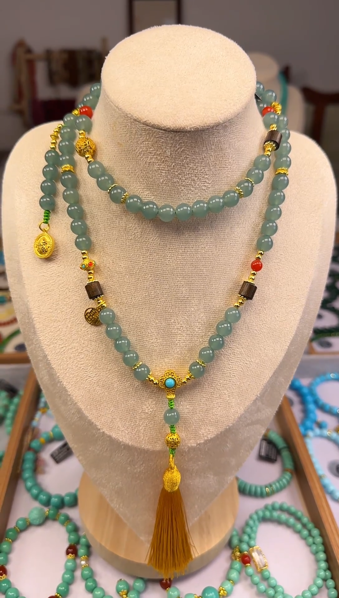 大漆工艺品手串/手链汀禾珍品——70