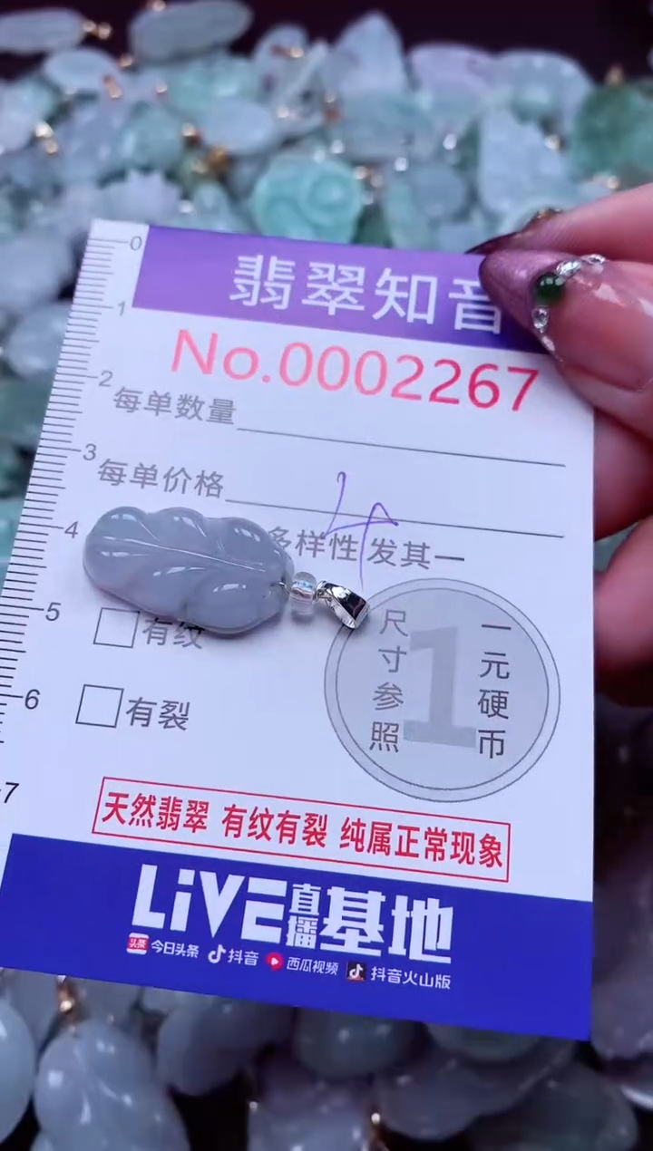 吊坠(不含链)未镶嵌翡翠2267