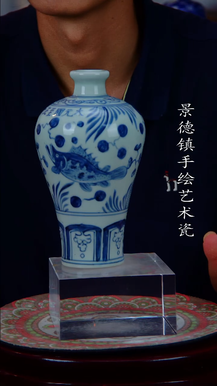 现代景德镇手工手绘陶瓷摆件15