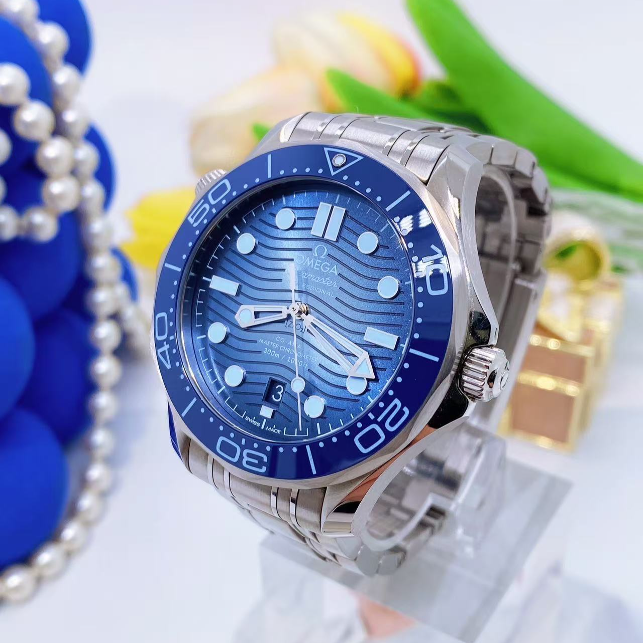 99新 Omega/欧米茄 老佛爷/欧米茄海马300/自动/25年全套/42mm