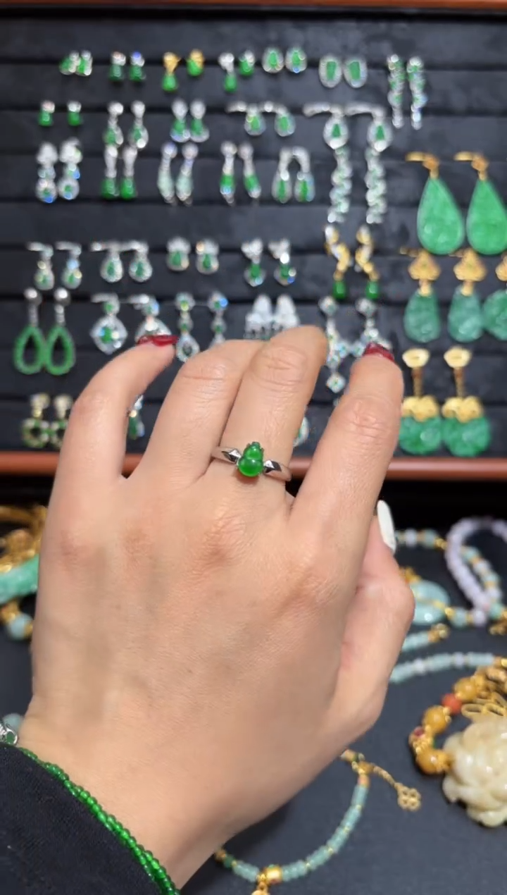 【闪购商品】翡翠颈饰银S925镶嵌葫芦/支持复检/一件