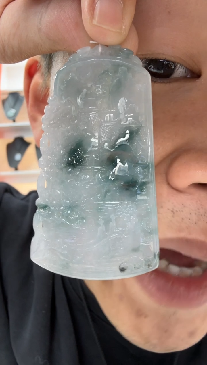 【闪购商品】翡翠颈饰未镶嵌天然翡翠A货孤品一件