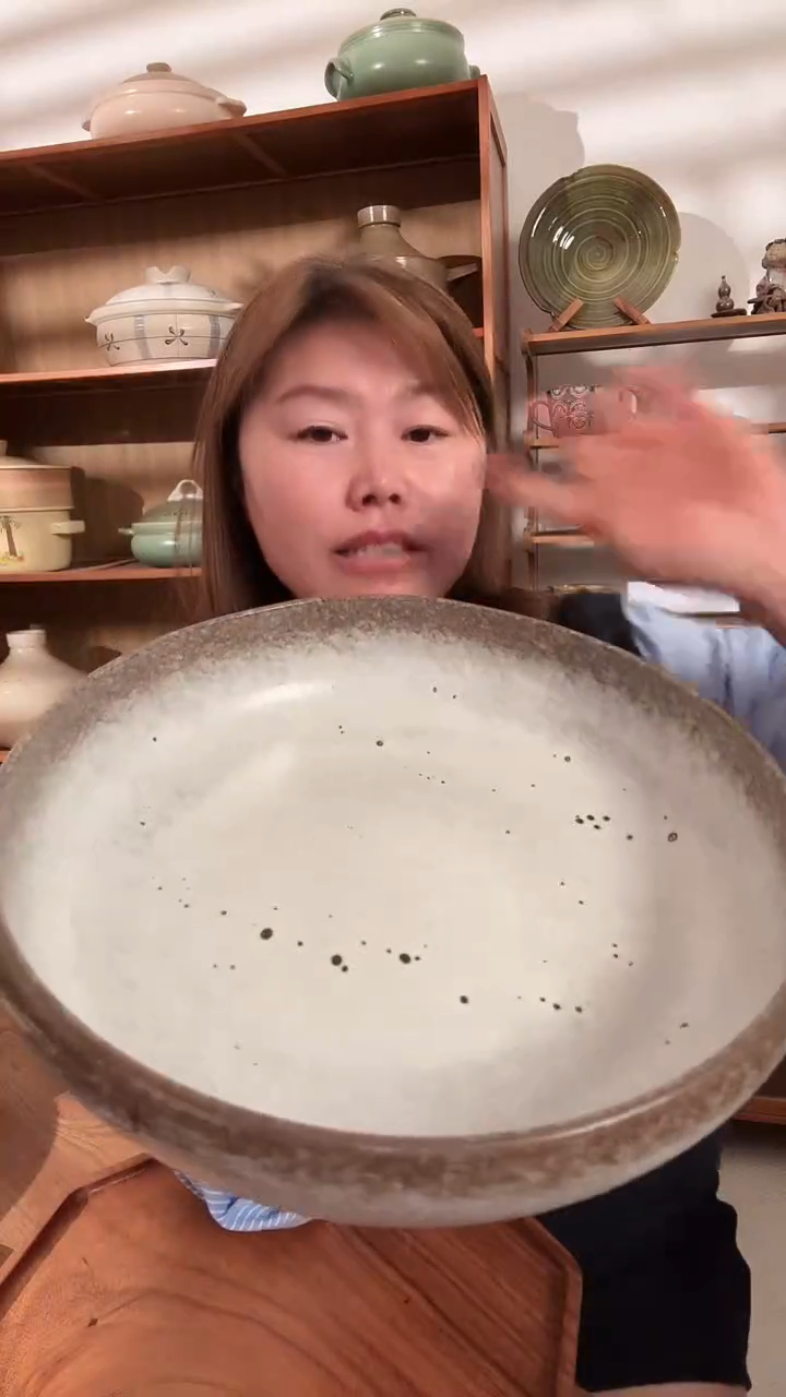 黑陶泥陨石色大盆.....