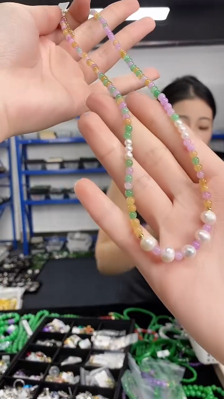 未镶嵌项链碧玺闪购链接 多样性发其一颜色微差