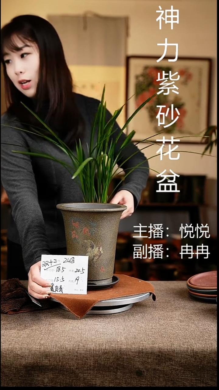 紫砂花盆花卉工艺248+z