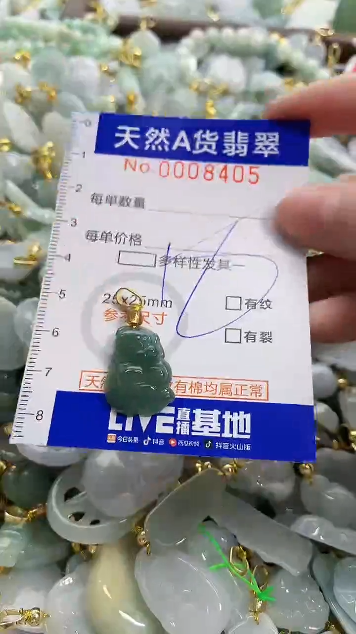 颈饰未镶嵌翡翠天然A货翡翠