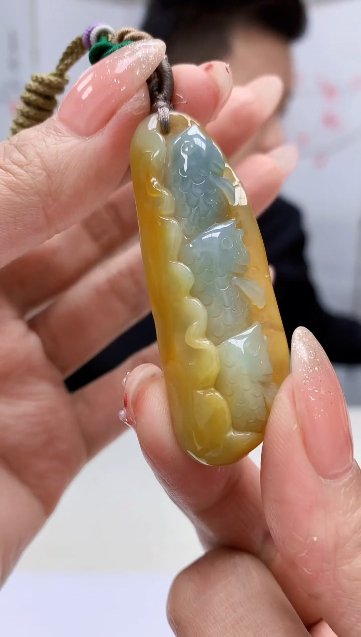 【闪购商品】定制翡翠未镶嵌4990MM-毛货挂件133